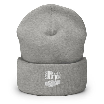 Born 2 Be A Solution Cuffed Beanie